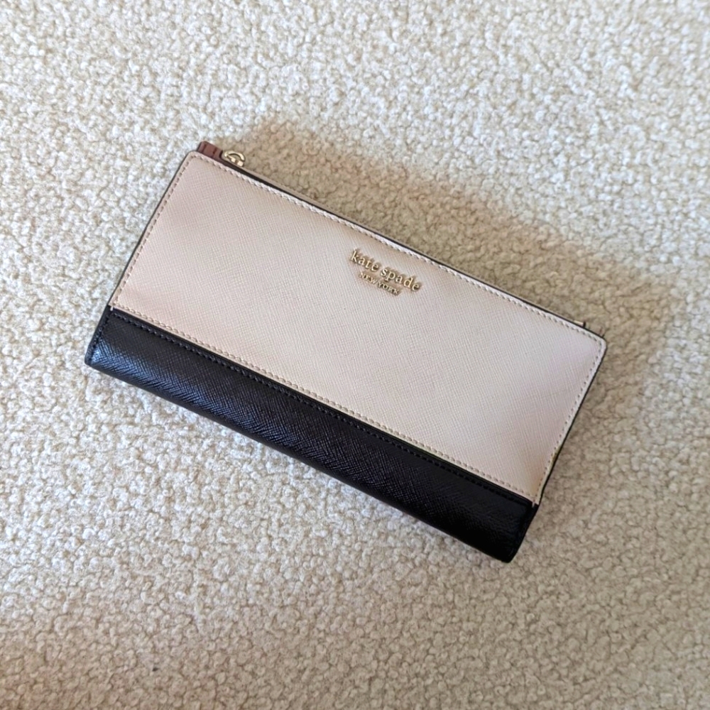 Kate Spade two tone bifold wallet